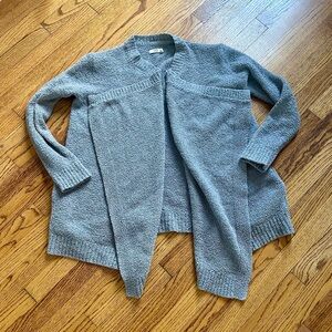 UGG Phoebe Fluffy Sweater Wrap Cardigan in grey